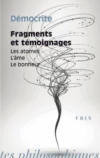 Couverture du livre, Démocrite, fragments et témoignages