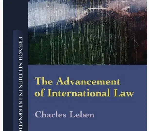The Advancement of International Law