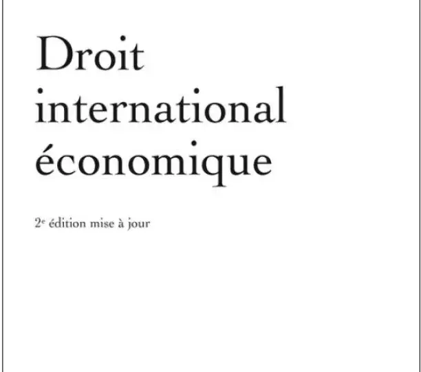 Droit international économique
